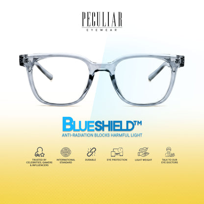 Peculiar Jina Square Computer Anti-Radiation Photochromic Transition Pro Replaceable Lens Eyeglasses