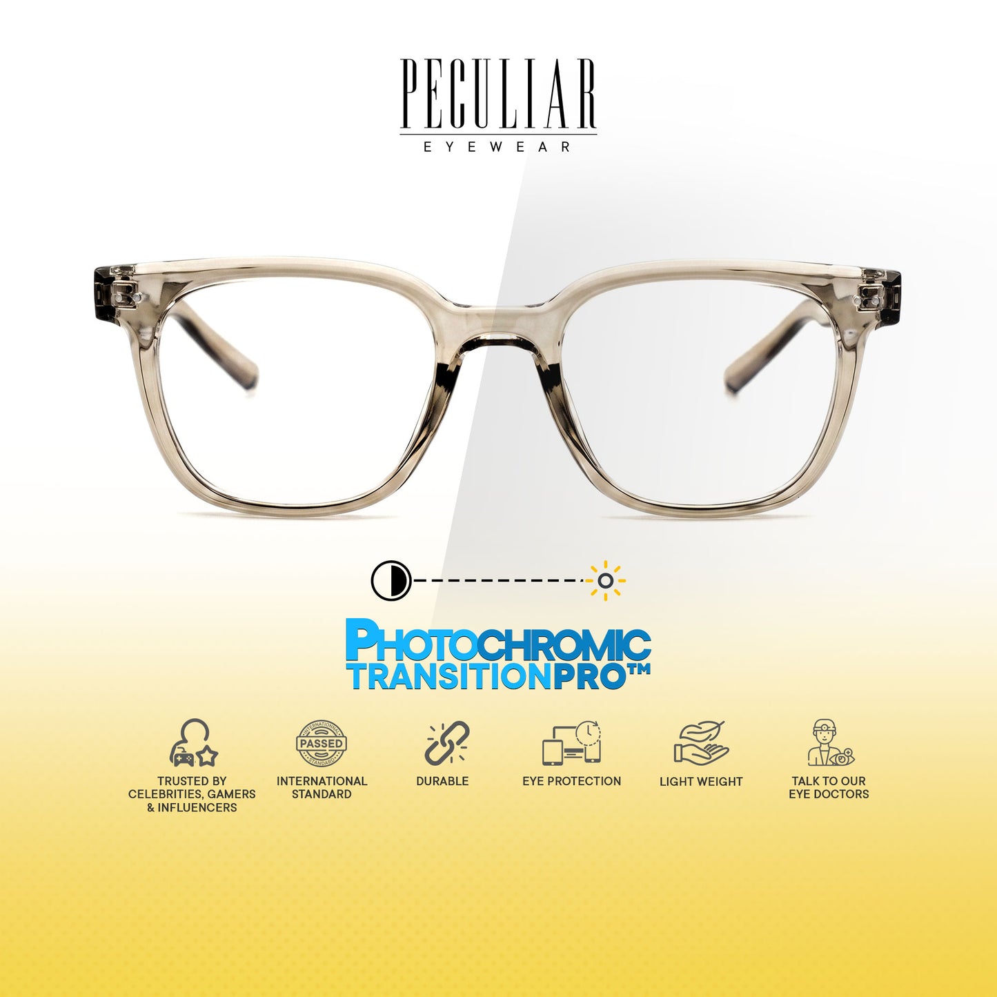 Peculiar Jina Square Computer Anti-Radiation Photochromic Transition Pro Replaceable Lens Eyeglasses