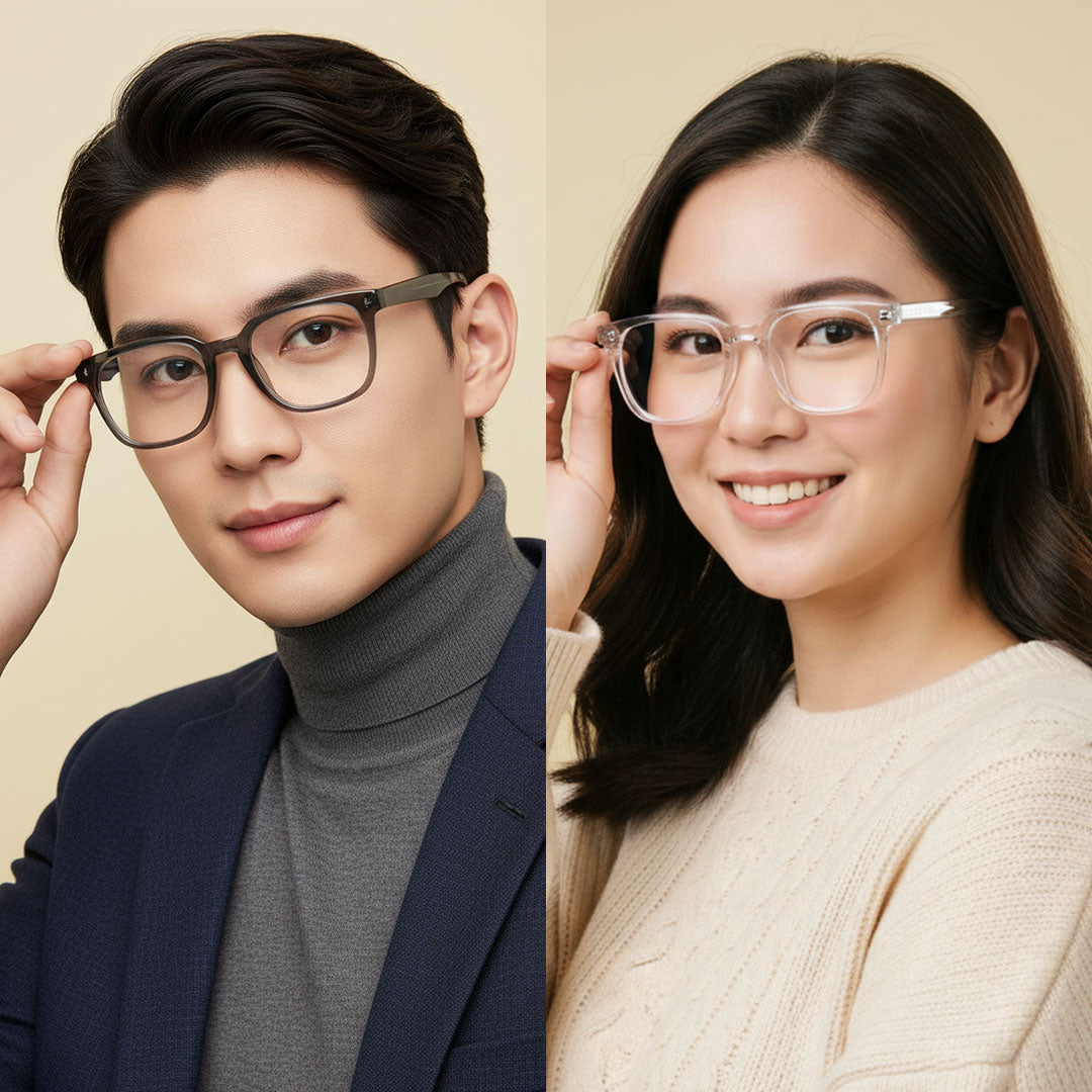 Peculiar Shin Square Computer Anti-Radiation Photochromic Transition Pro Replaceable Lens Eyeglasses