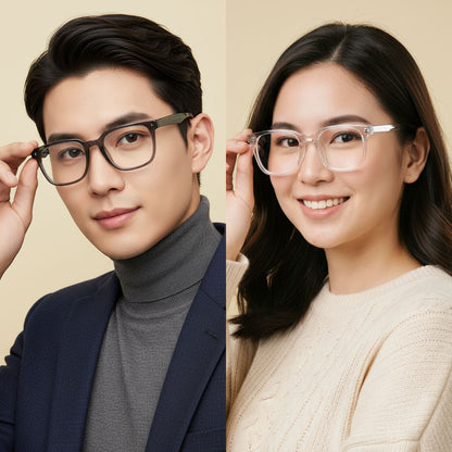 Peculiar Shin Square Computer Anti-Radiation Photochromic Transition Pro Replaceable Lens Eyeglasses