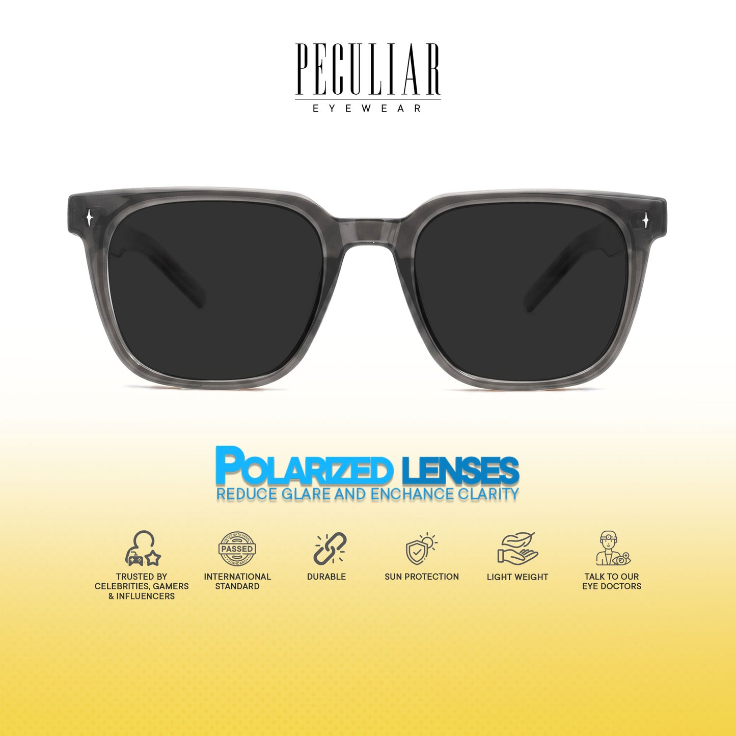 Peculiar Shin Square Computer Anti-Radiation Photochromic Transition Pro Replaceable Lens Eyeglasses