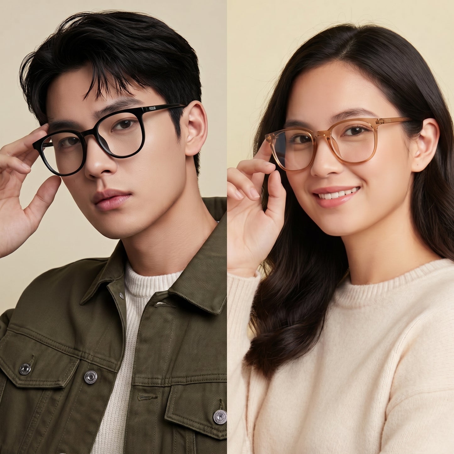 Peculiar Juri Round Acetate Sunglasses Polarized UV400 Anti Rad Lenses Replaceable Frames Men Women