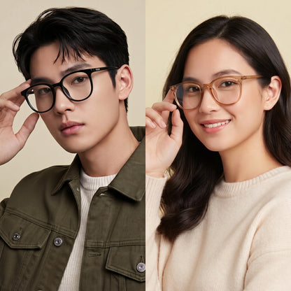 Peculiar Juri Round Acetate Sunglasses Polarized UV400 Anti Rad Lenses Replaceable Frames Men Women