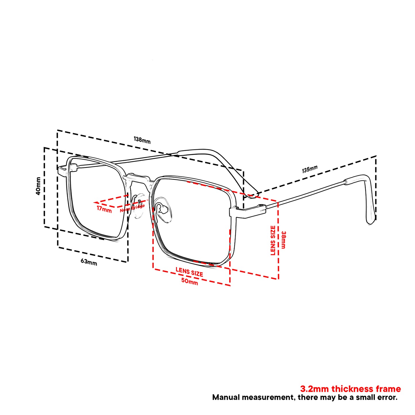 Peculiar Rael Metal Rectangle Sunglasses Polarized UV400 Anti Rad Lens Replaceable Frames Men Women