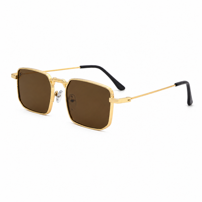 Peculiar Rael Metal Rectangle Sunglasses Polarized UV400 Anti Rad Lens Replaceable Frames Men Women
