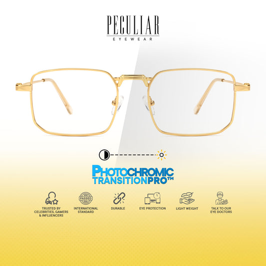 Peculiar Rael Metal Rectangle Sunglasses Polarized UV400 Anti Rad Lens Replaceable Frames Men Women