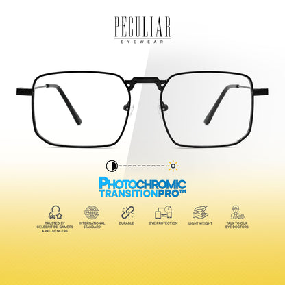 Peculiar Rael Metal Rectangle Sunglasses Polarized UV400 Anti Rad Lens Replaceable Frames Men Women