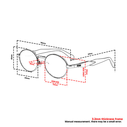 Peculiar Rion Metal Oval Sunglasses Polarized UV400 Anti Rad Lens Replaceable Frames Men Women