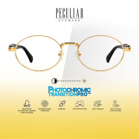 Peculiar Rion Metal Oval Sunglasses Polarized UV400 Anti Rad Lens Replaceable Frames Men Women