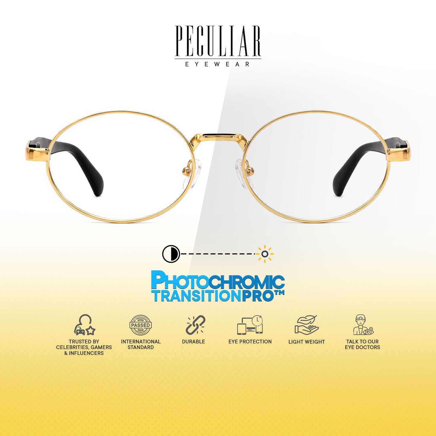 Peculiar Rion Metal Oval Sunglasses Polarized UV400 Anti Rad Lens Replaceable Frames Men Women