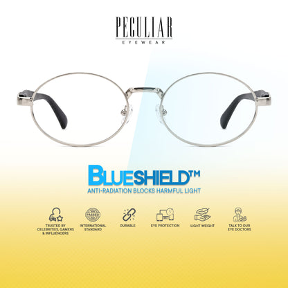 Peculiar Rion Metal Oval Sunglasses Polarized UV400 Anti Rad Lens Replaceable Frames Men Women
