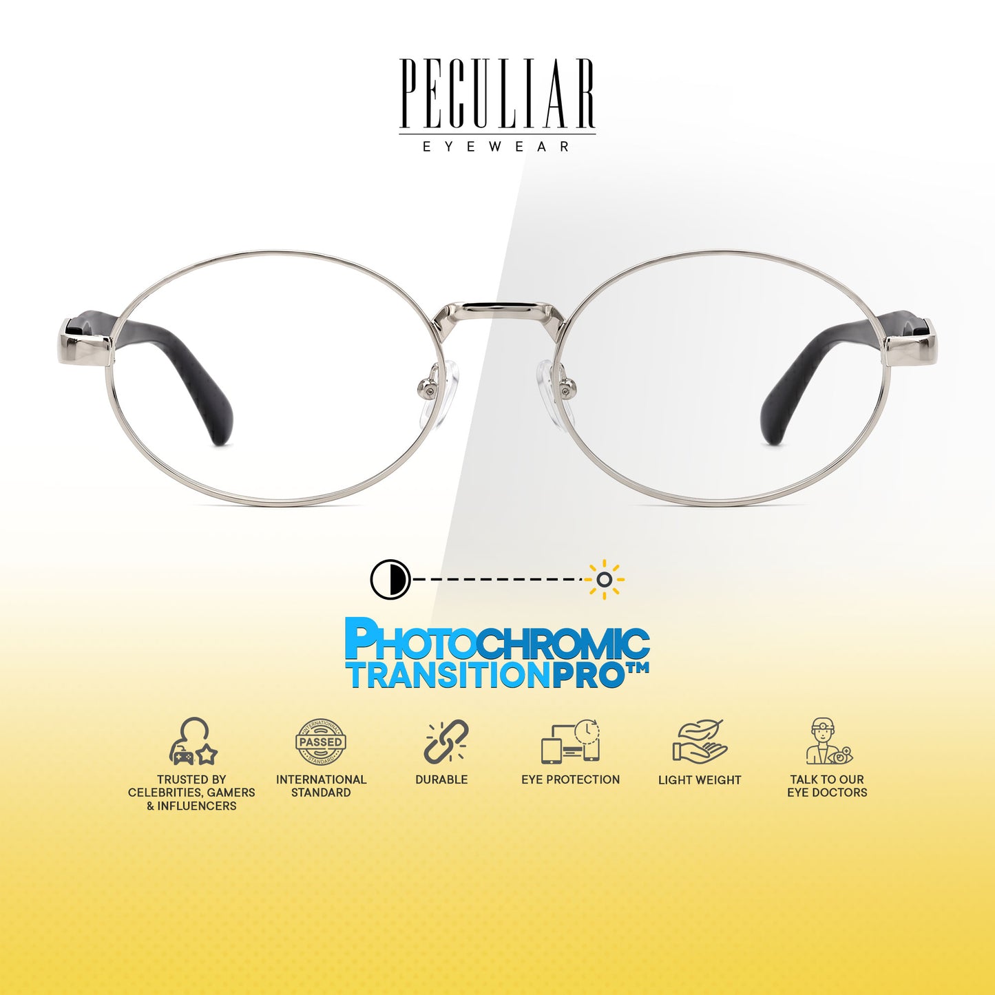 Peculiar Rion Metal Oval Sunglasses Polarized UV400 Anti Rad Lens Replaceable Frames Men Women