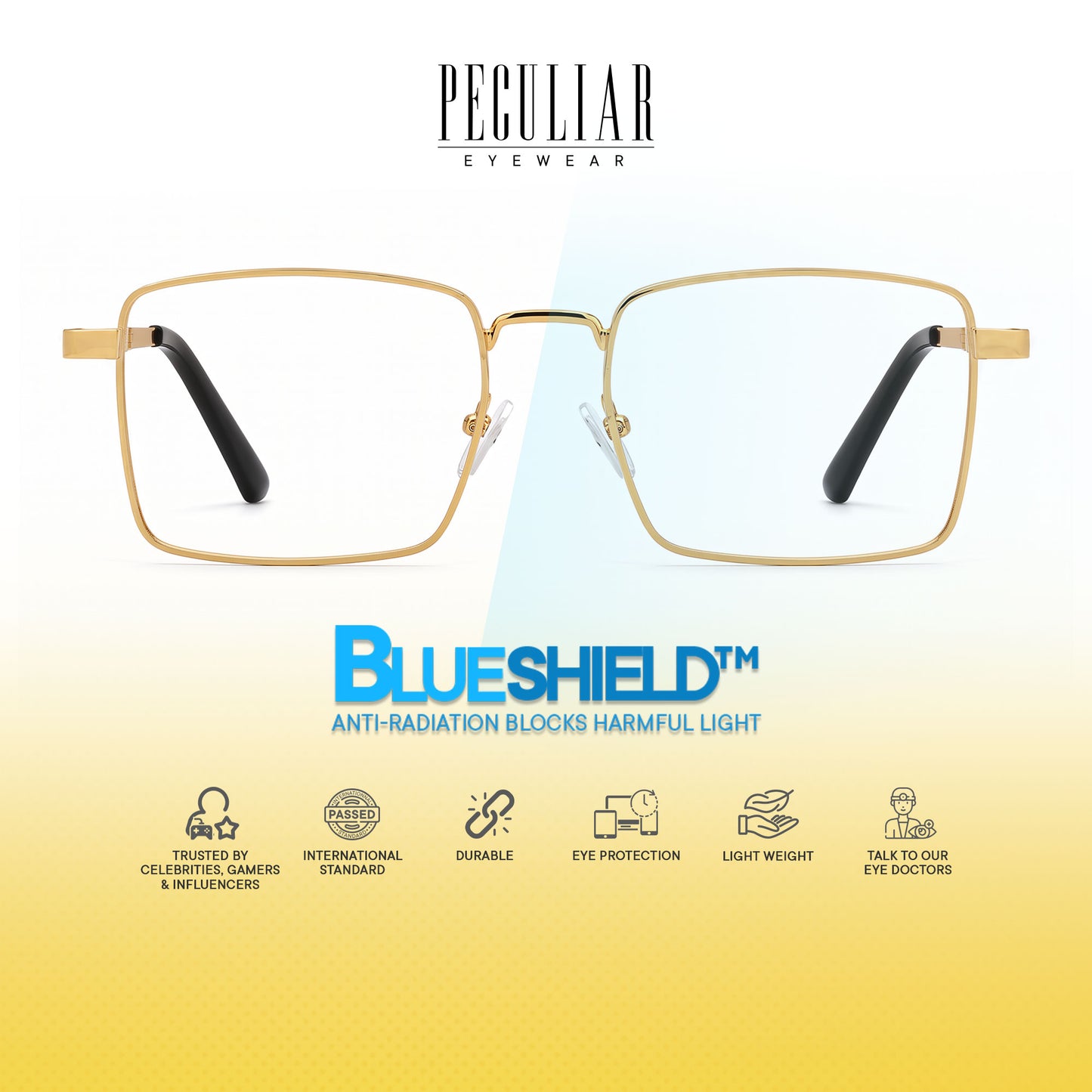 Peculiar Aero Metal Rectangle Sunglasses Polarized UV400 Anti Rad Lens Replaceable Frames Men Women