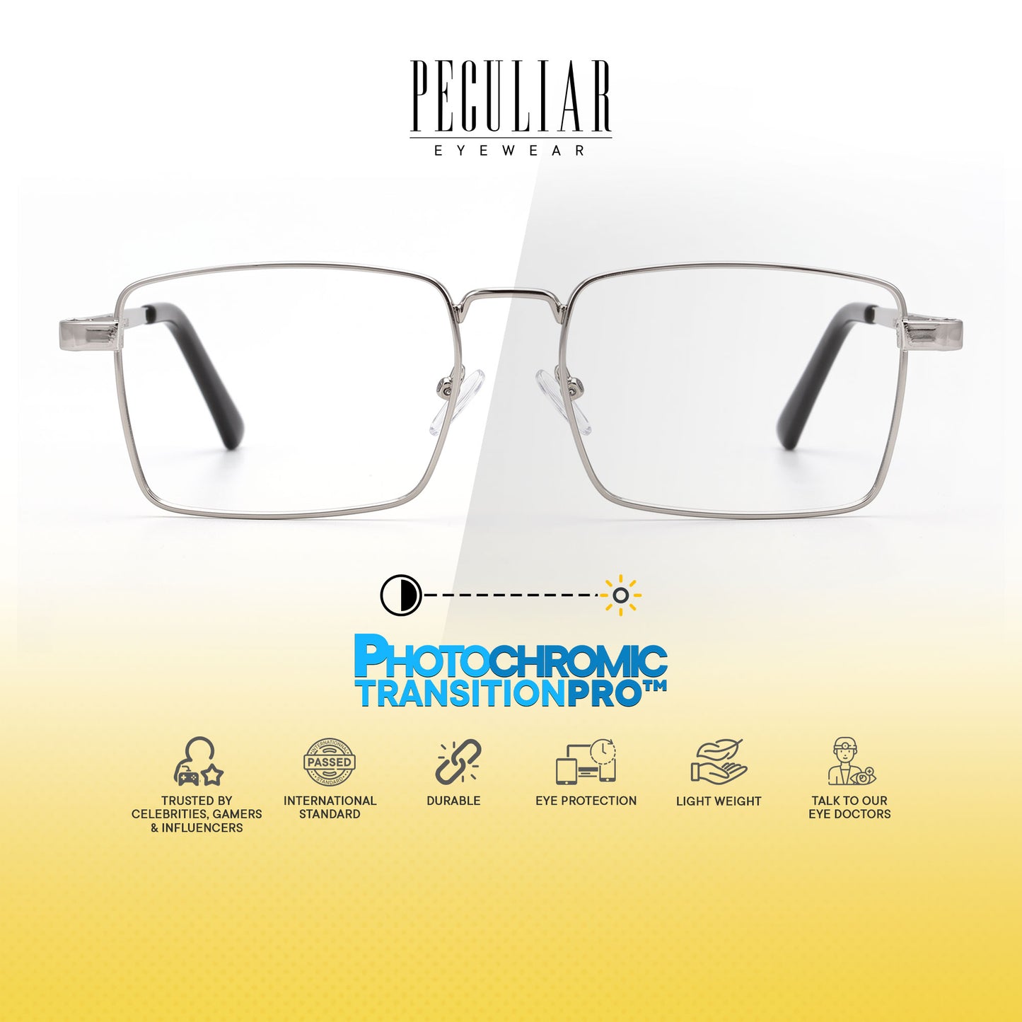 Peculiar Aero Metal Rectangle Sunglasses Polarized UV400 Anti Rad Lens Replaceable Frames Men Women