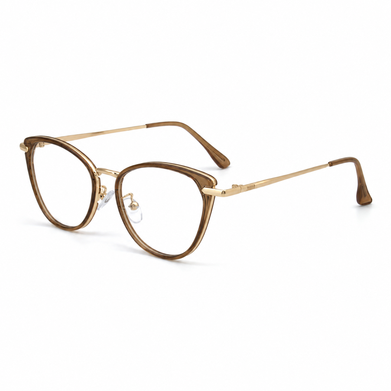Peculiar Rumi Cat Eye Acetate Metal Photochromic Transition Pro UV400 Anti Rad Frames Men Women
