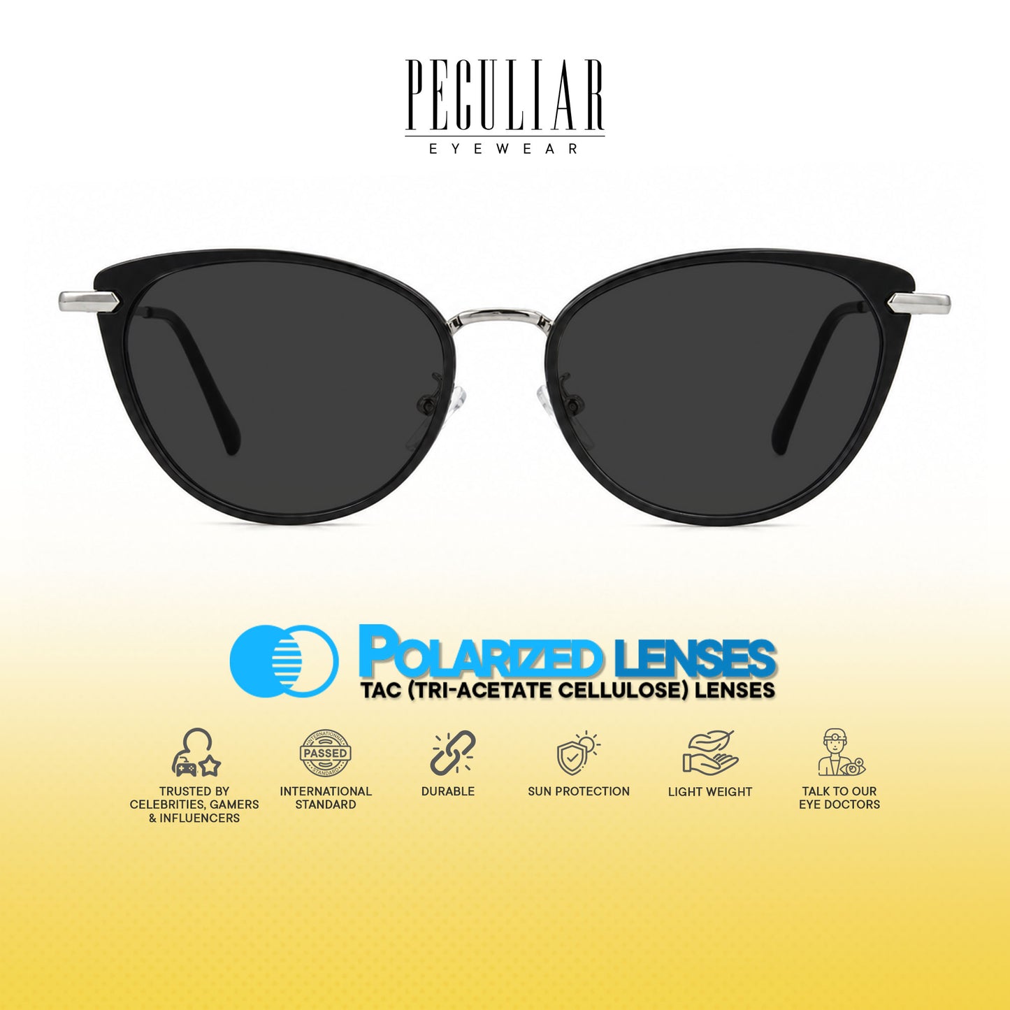 Peculiar Rumi Cat Eye Acetate Metal Photochromic Transition Pro UV400 Anti Rad Frames Men Women