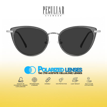 Peculiar Rumi Cat Eye Acetate Metal Photochromic Transition Pro UV400 Anti Rad Frames Men Women