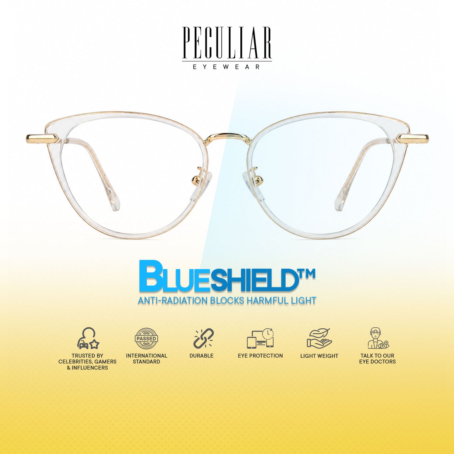 Peculiar Rumi Cat Eye Acetate Metal Photochromic Transition Pro UV400 Anti Rad Frames Men Women
