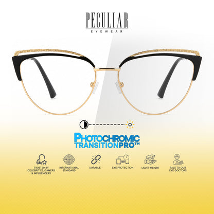 Peculiar Riva Cat Eye Metal Sunglasses Polarized UV400 Anti Rad Lens Replaceable Frames Men Women