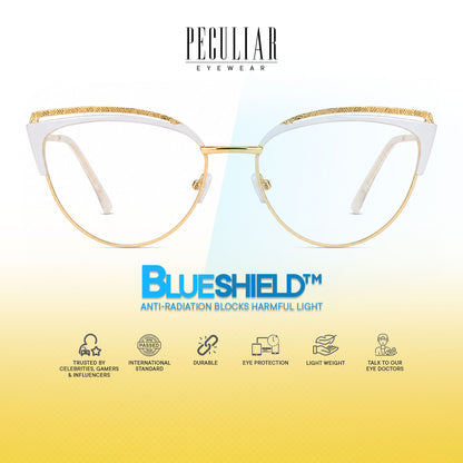 Peculiar Riva Cat Eye Metal Sunglasses Polarized UV400 Anti Rad Lens Replaceable Frames Men Women