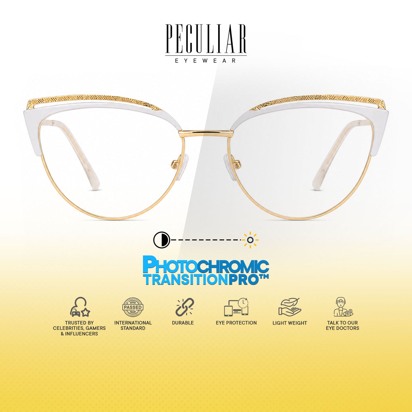 Peculiar Riva Cat Eye Metal Sunglasses Polarized UV400 Anti Rad Lens Replaceable Frames Men Women