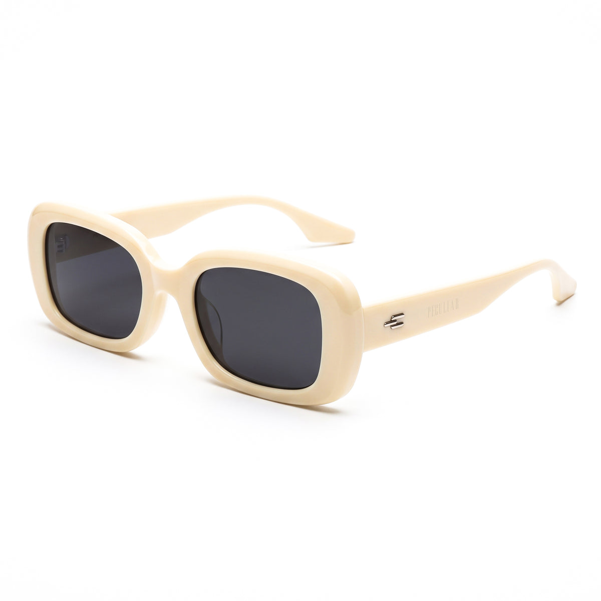 Peculiar Chae Rectangular Sunglasses Polarized TAC UV400 & Anti-Rad Replaceable Frames for Men Women