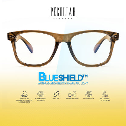 Peculiar Yoo Square Sunglasses Polarized TAC UV400 & Anti-Rad Replaceable Frames for Men Women
