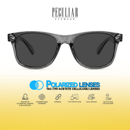 Peculiar Yoo Square Sunglasses Polarized TAC UV400 & Anti-Rad Replaceable Frames for Men Women