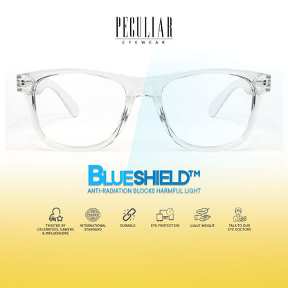Peculiar Yoo Square Sunglasses Polarized TAC UV400 & Anti-Rad Replaceable Frames for Men Women
