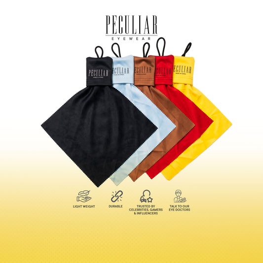 Peculiar Portable Keychain Microfiber Cleaning Cloth Eyewear Screen Wiper with Protective Sleeve