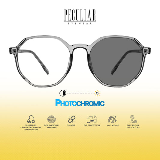 Peculiar Yin Octagonal Acetate Sunglasses Polarized UV400 Anti Rad LensReplaceable Frames Men Women