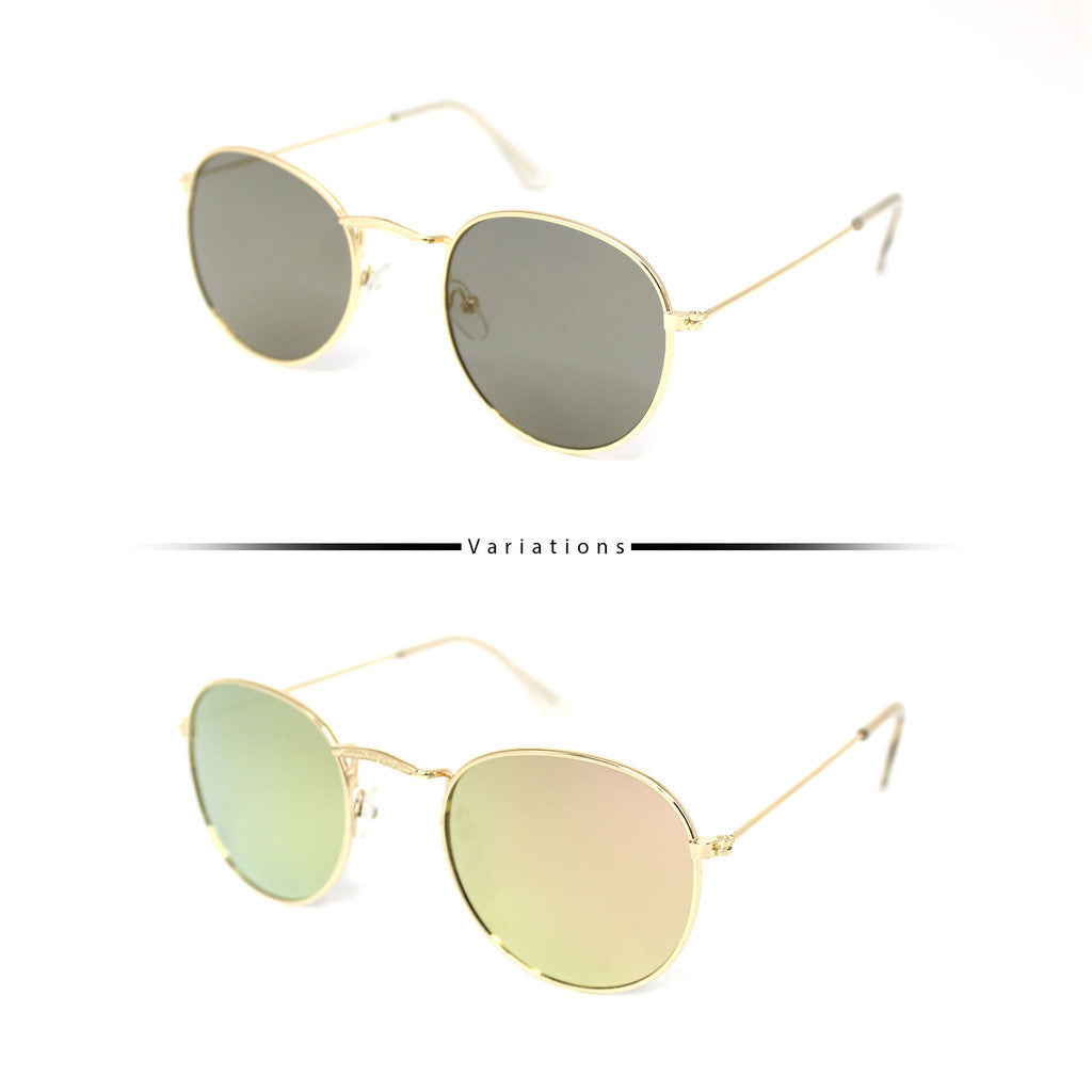 Peculiar Eyewear KEN Round Metal Frame Sunglasses For Men and Women