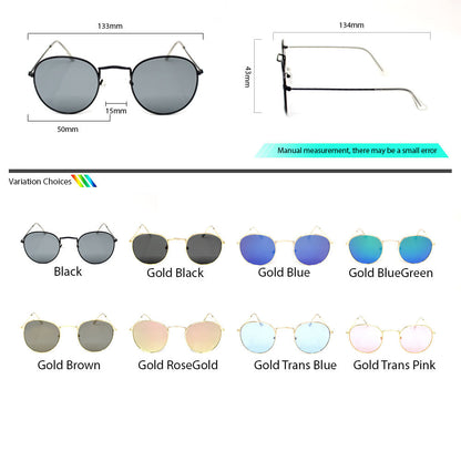 Peculiar Eyewear KEN Round Metal Frame Sunglasses For Men and Women