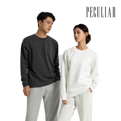 Peculiar DarkGray Long-sleeved Pure Cotton Breathable Shirt for Men And Women