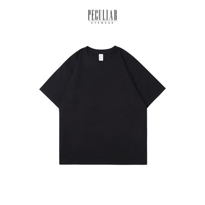 Peculiar Black Oversize T Shirt Pure Cotton American Style 300g for Men And Women