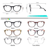 Peculiar MARGOT Round Polycarbonate Frame Anti Radiation Glasses UV400 - peculiareyewear