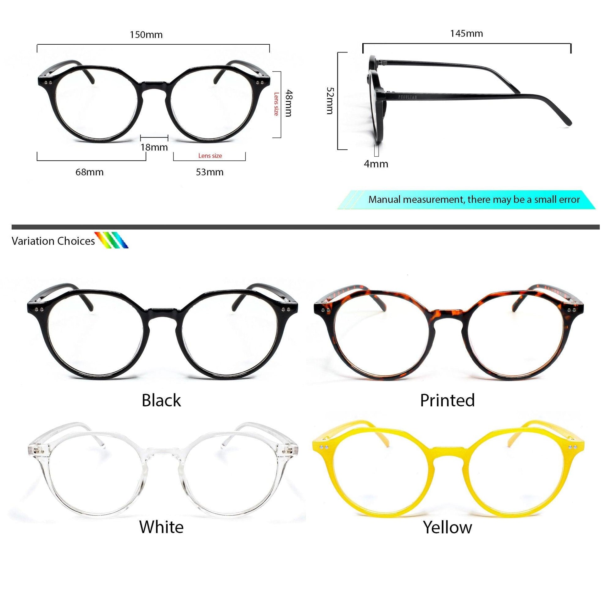 Peculiar EVAN Round Polycarbonate Frame Anti Radiation Glasses UV400 - peculiareyewear