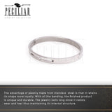 Peculiar Jewelry Diamond Centered Hinged Bangle Bracelet - peculiareyewear