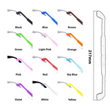 Peculiar S100 Silicon Rubber Eyeglass STRAP End Tips Anti Slip Ear Grip - peculiareyewear