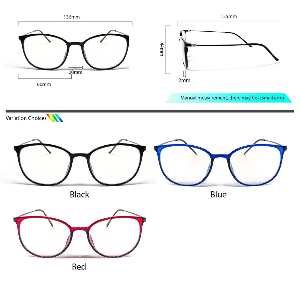 Peculiar AGNES Round Anti Radiation Glasses UV400 - peculiareyewear