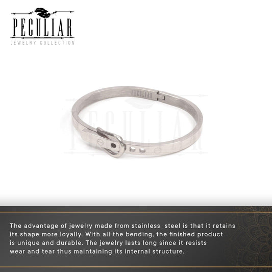 Peculiar Jewelry Hinged Belt Buckle Bangle Bracelet - peculiareyewear