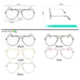 Peculiar LEVI Aviator Frame Anti Radiation Glasses UV400 - peculiareyewear