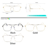 CES DRILON for Ces Style x Peculiar CLASSY BABY Rectangle Anti Radiation Glasses UV400 - peculiareyewear