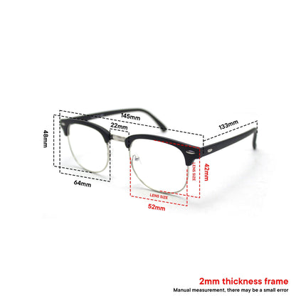 Peculiar CLUBMASTER Square BLACKGOLD Polycarbonate Frame Peculiar Photochromic TransitionPRO Lens - peculiareyewear