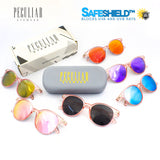Peculiar Eyewear ANDY Pink Round Acetate Frame Sunglasses Shades For Men and Women