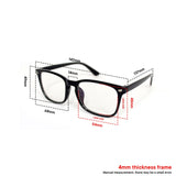 CES DRILON for Ces Style x Peculiar LOURDES Square Polycarbonate Frame Anti Radiation Glasses UV400 - peculiareyewear