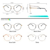Peculiar BEL Round Stainless Steel Frame Anti Radiation Glasses UV400 - peculiareyewear