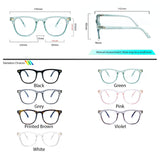 Peculiar HALE Square Anti Radiation Glasses UV400 - peculiareyewear