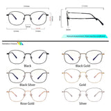 Peculiar JIN Square Stainless Steel Frame Anti Radiation Glasses UV400 - peculiareyewear