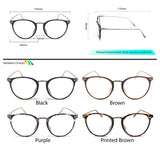 Peculiar JOANNE Round Polycarbonate Frame Anti Radiation Glasses UV400 - peculiareyewear